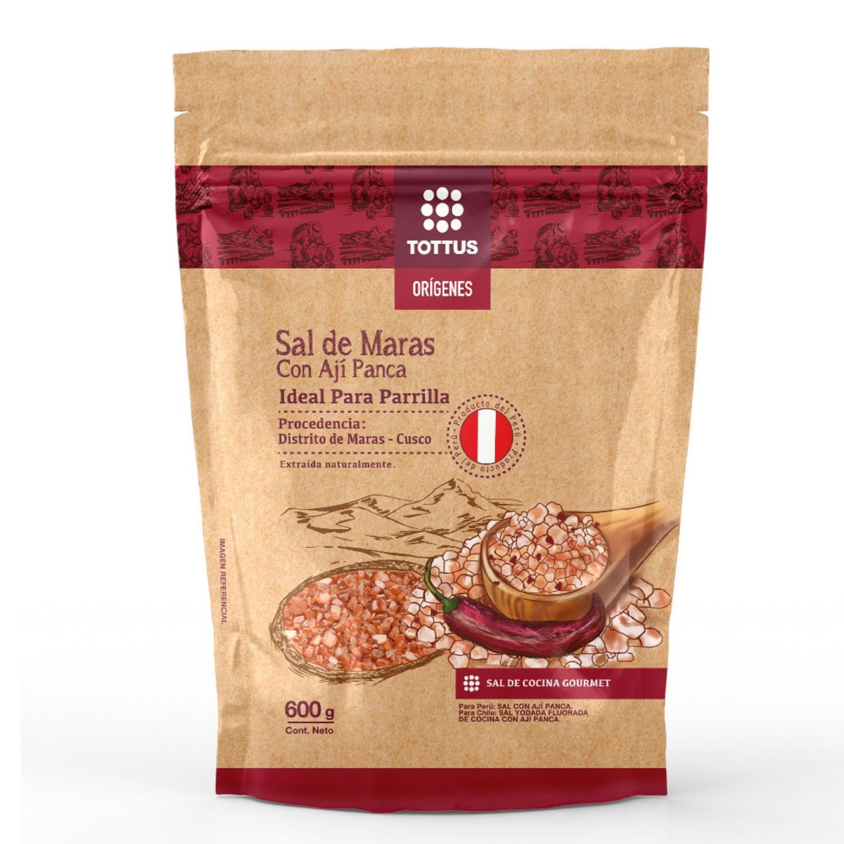 TOTTUS - SAL DE MARAS AJI PANCA TOTTUS 600 G