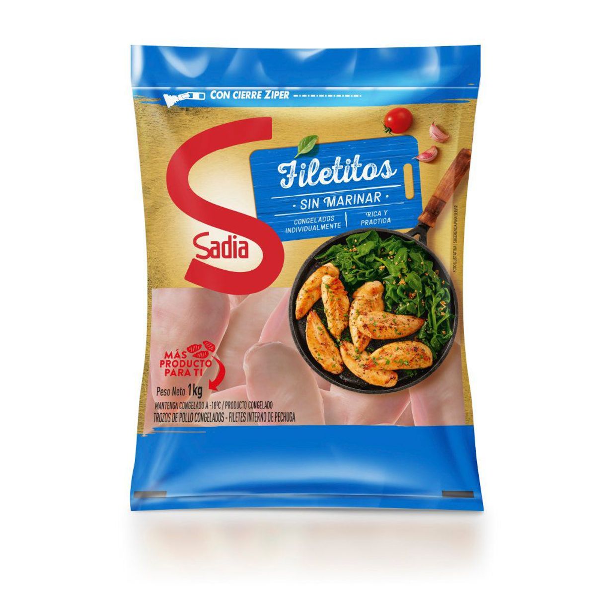 SADIA - Filetitos de Pollo Congelados Sadia 1 Kg