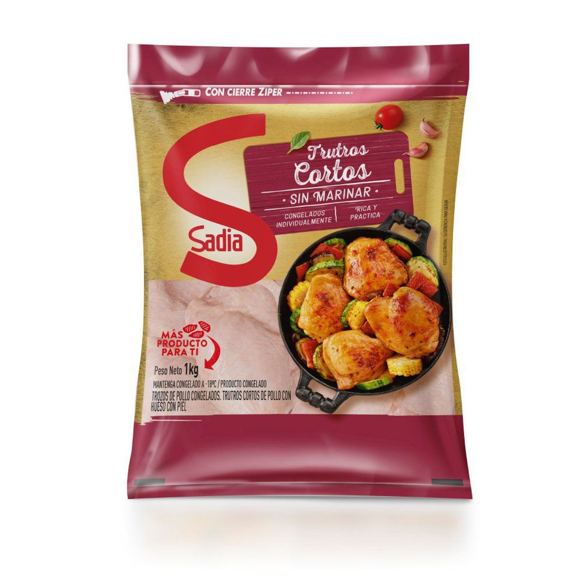 SADIA - Truto Corto de Pollo Congelado Sadia 1 Kg