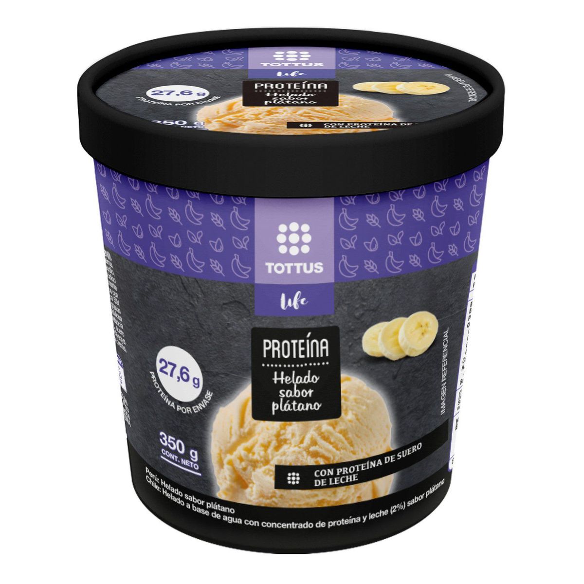 TOTTUS LIFE - Helado Proteína Plátano
