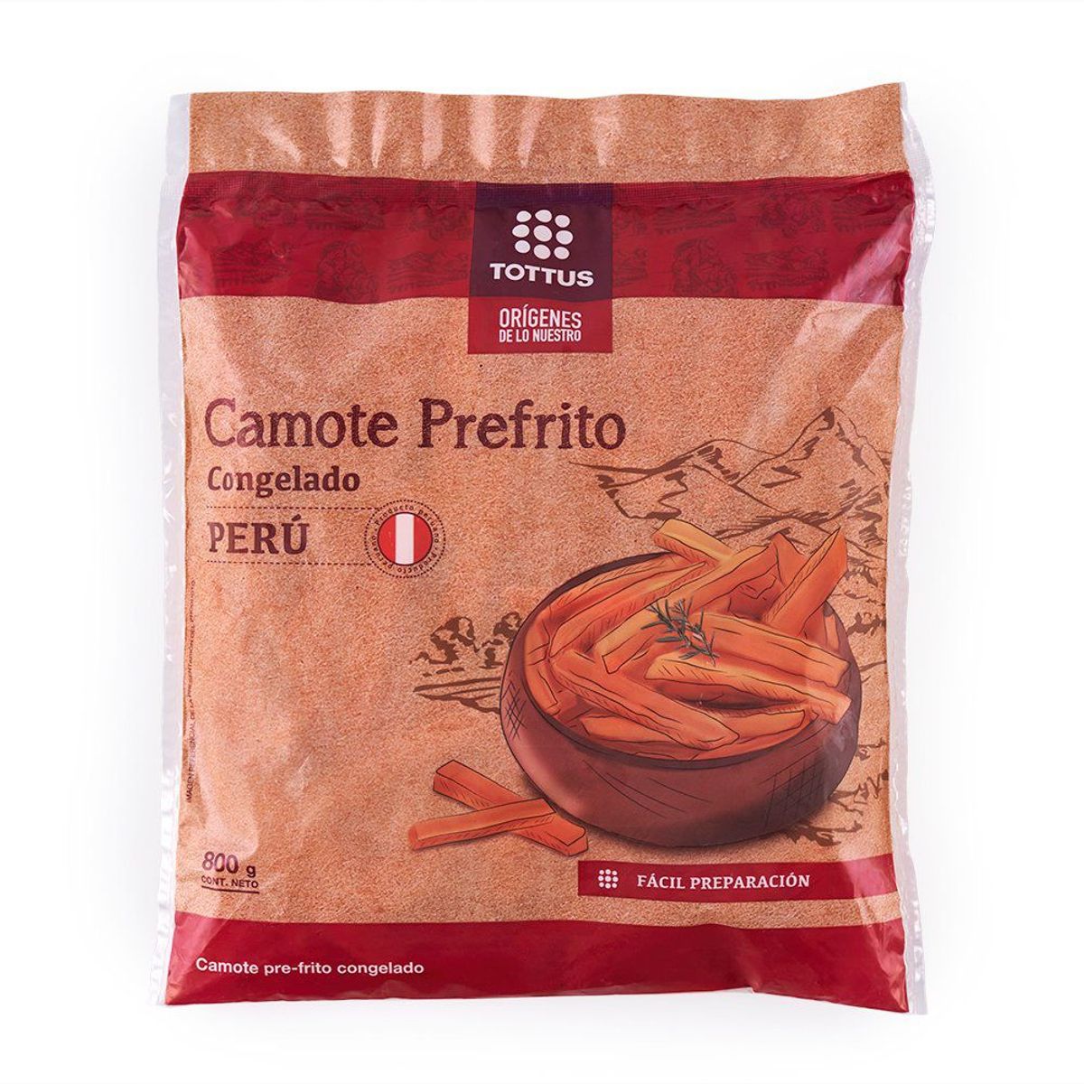 TOTTUS - Camote Prefrito Congelado