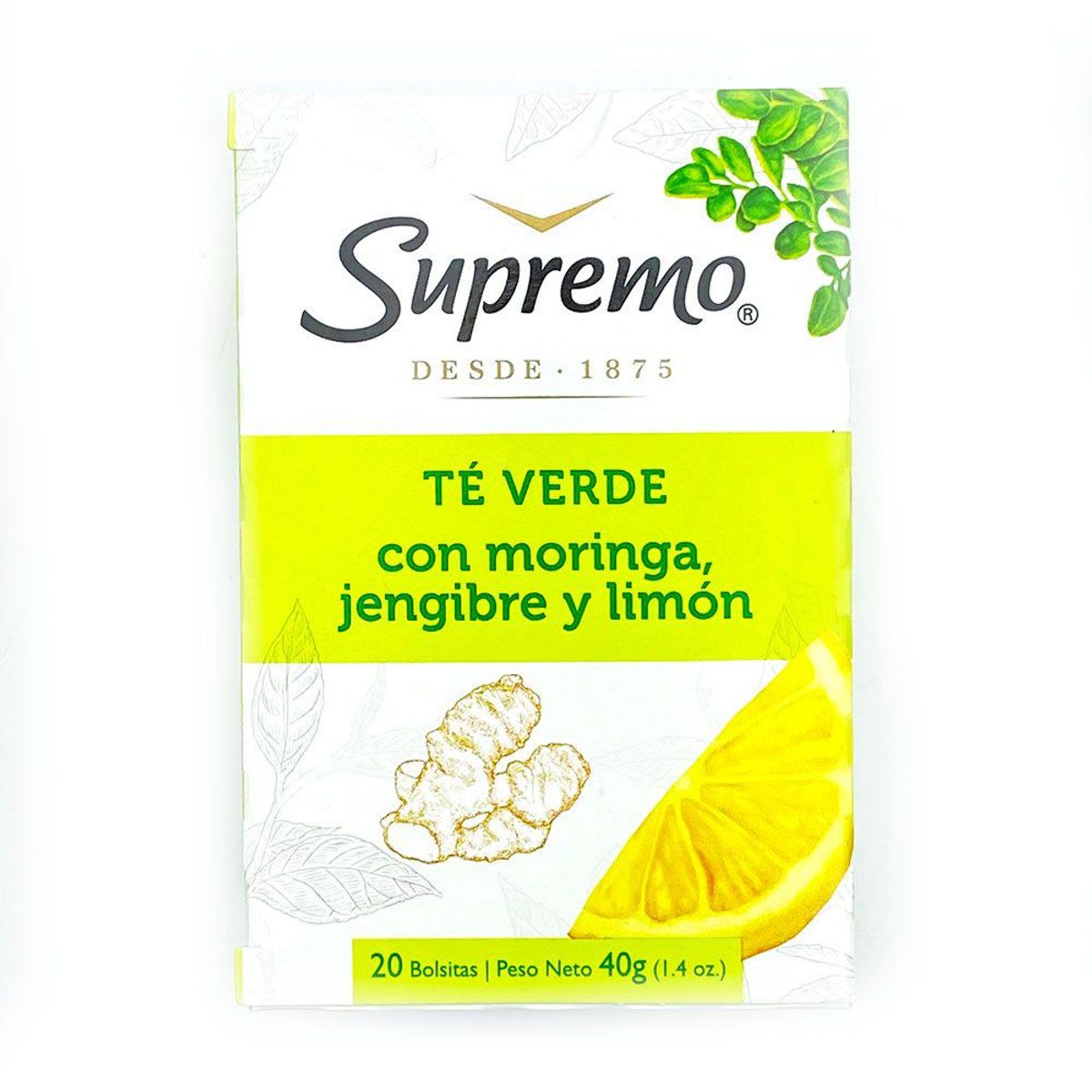 SUPREMO - Te Verde Moringa Jengibre Supremo