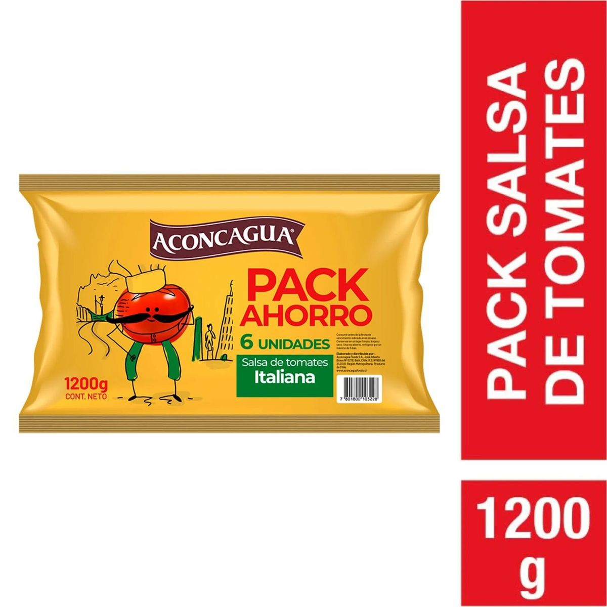 ACONCAGUA - Pack Salsa Italiana Aconcagua 6 x 200 g