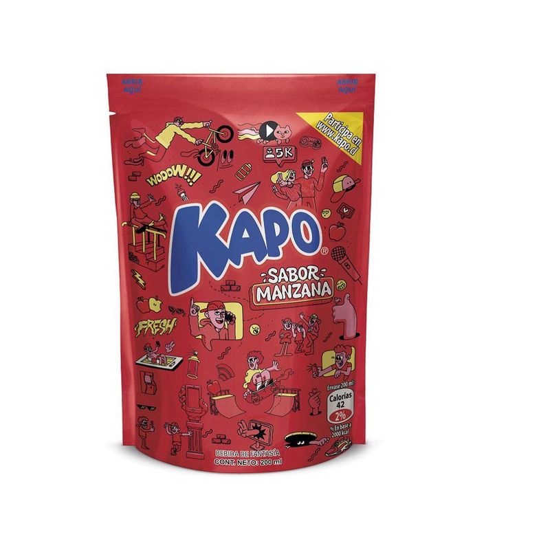 KAPO - BEBIDA MANZANA KAPO 4 UND