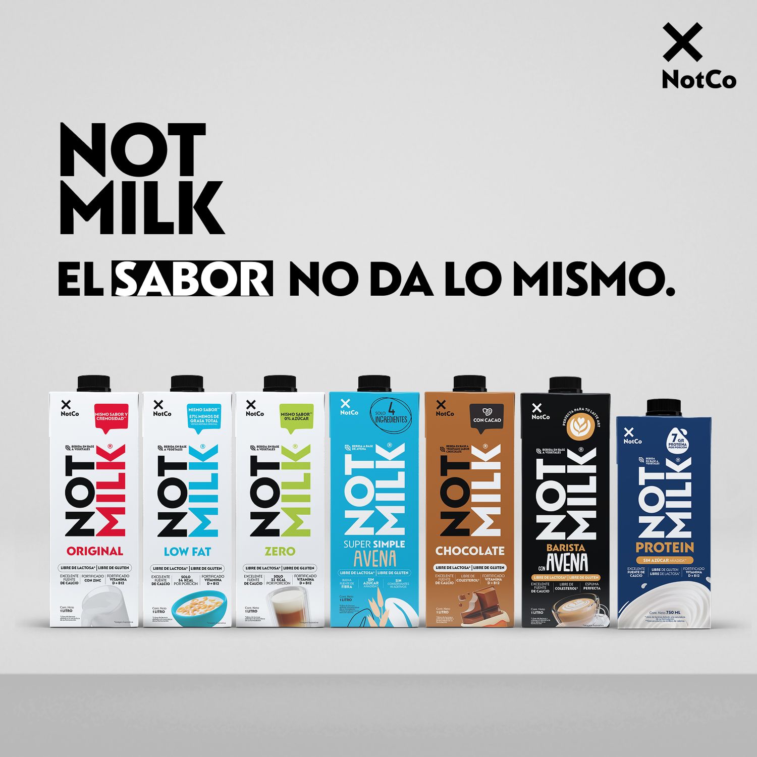 Bebida Vegetal NotMilk Original 1 L | Tottus Chile