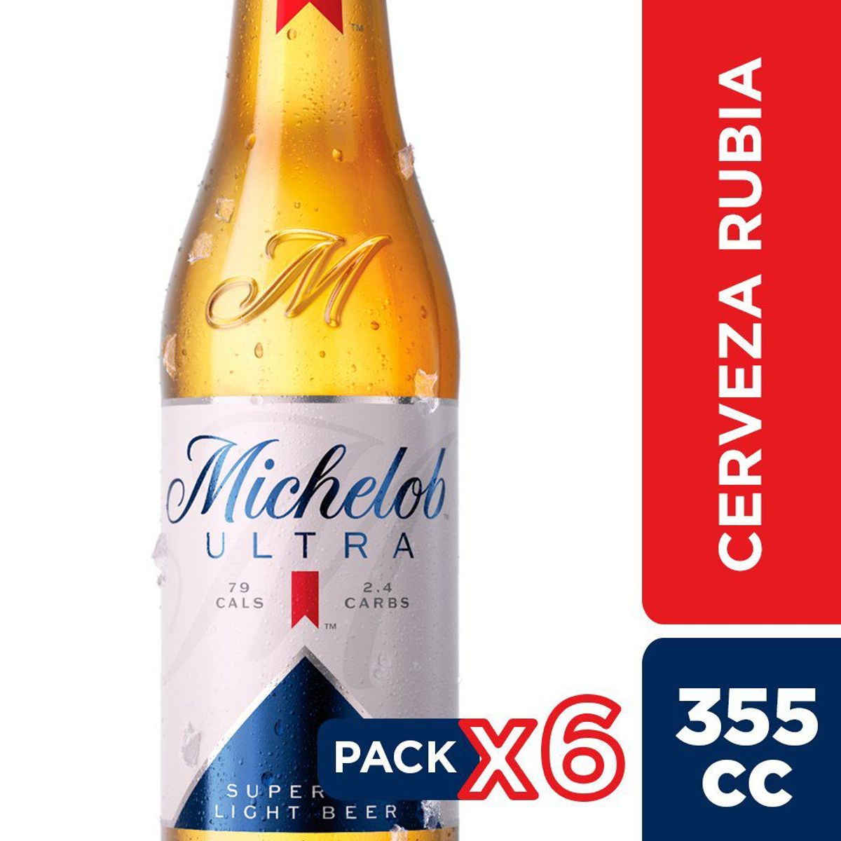 MICHELOB ULTRA - SIXPACK CERVEZA BOT MICHELOB ULTRA 355CC