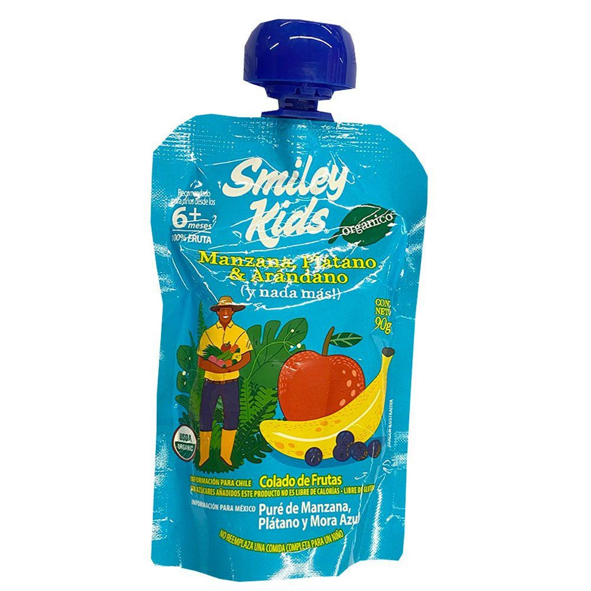 SMILEY KIDS - Colado Manzana Plátano Arándano Smiley Kids