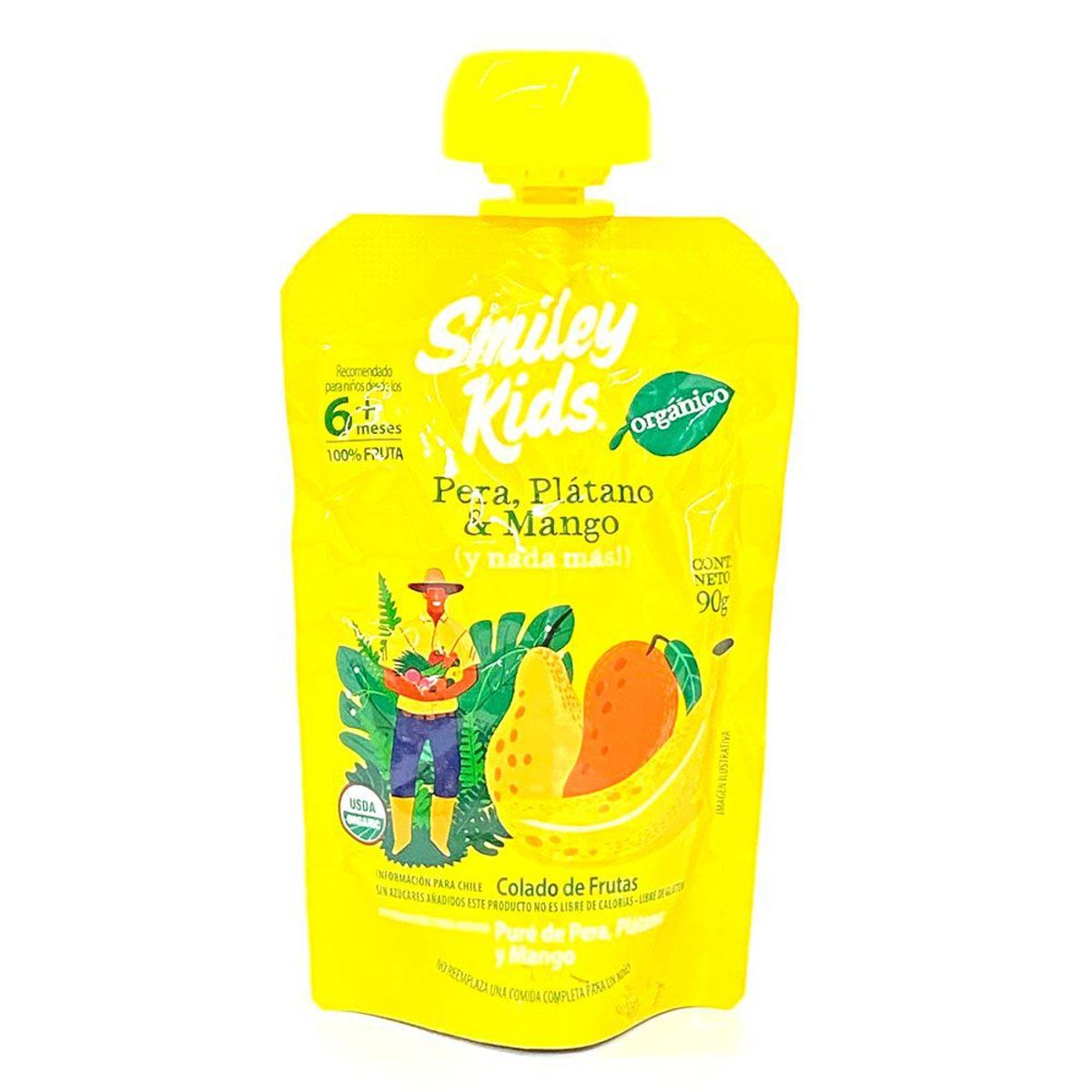 SMILEY KIDS - Colado Pera Plátano Mango Smiley Kids