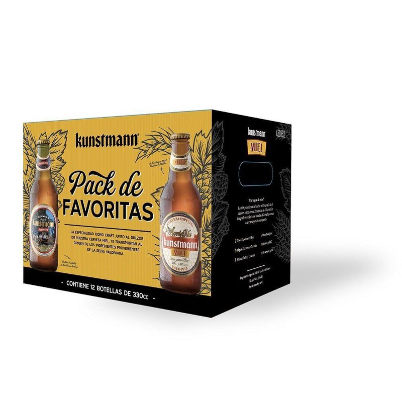 KUNSTMANN - PACK CERVEZA FAVORITA 12U KUNSTMANN 330C