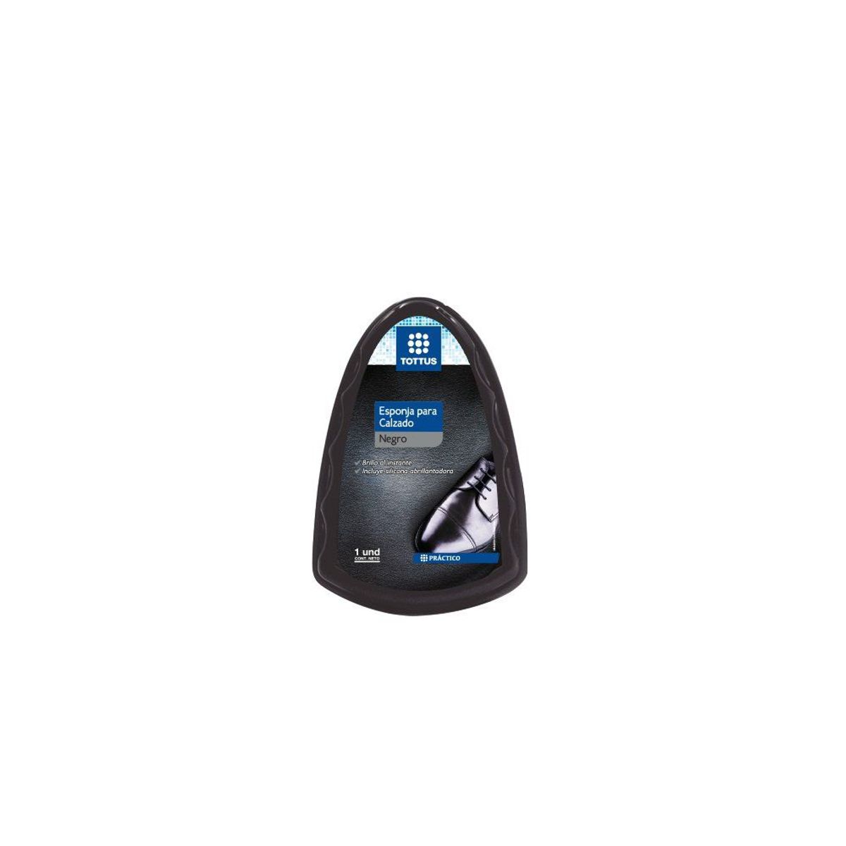 TOTTUS - ESPONJA CALZADO NEGRO TOTTUS 1 UND