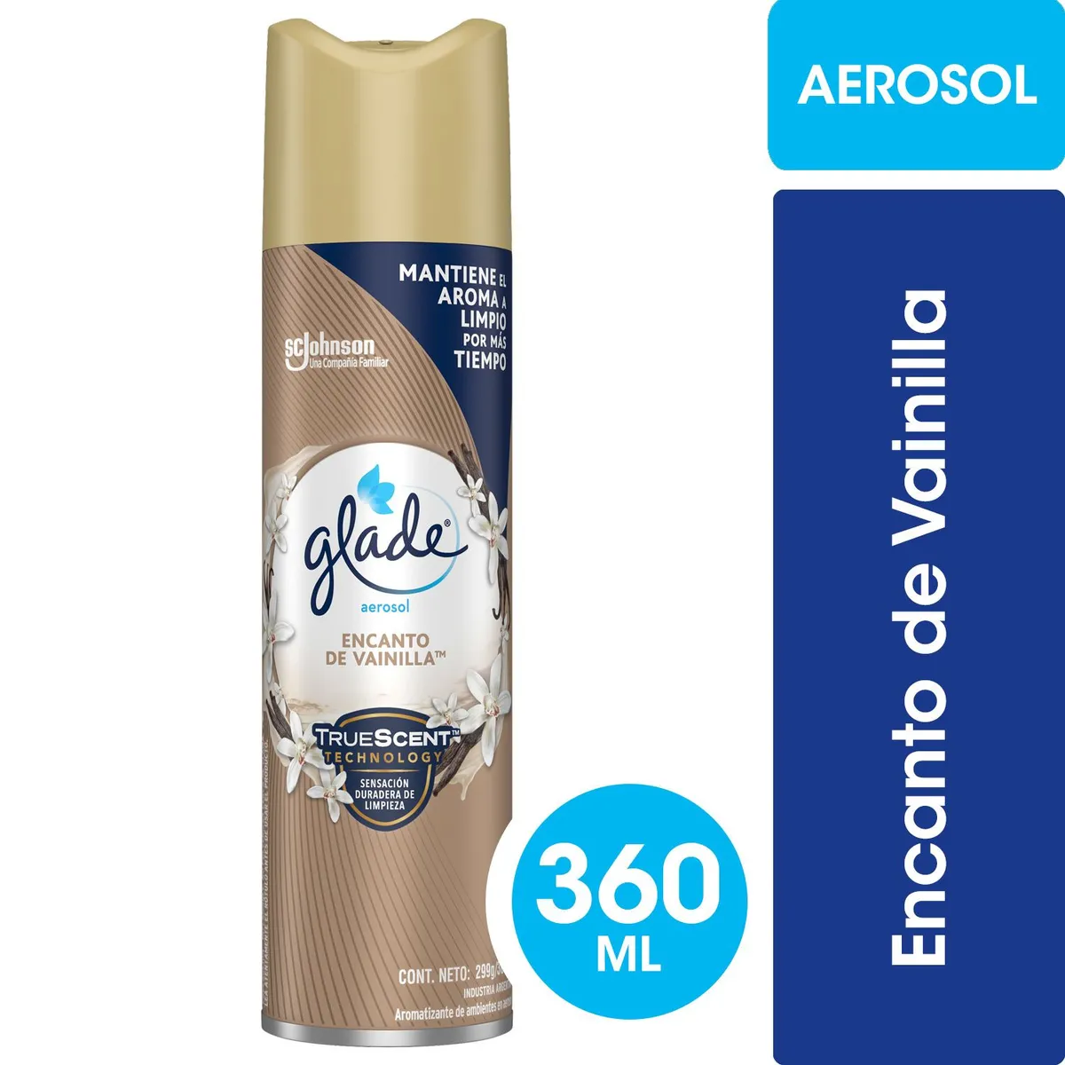 GLADE - Desodorante Ambiental Glade Aerosol Vainilla 360 ml