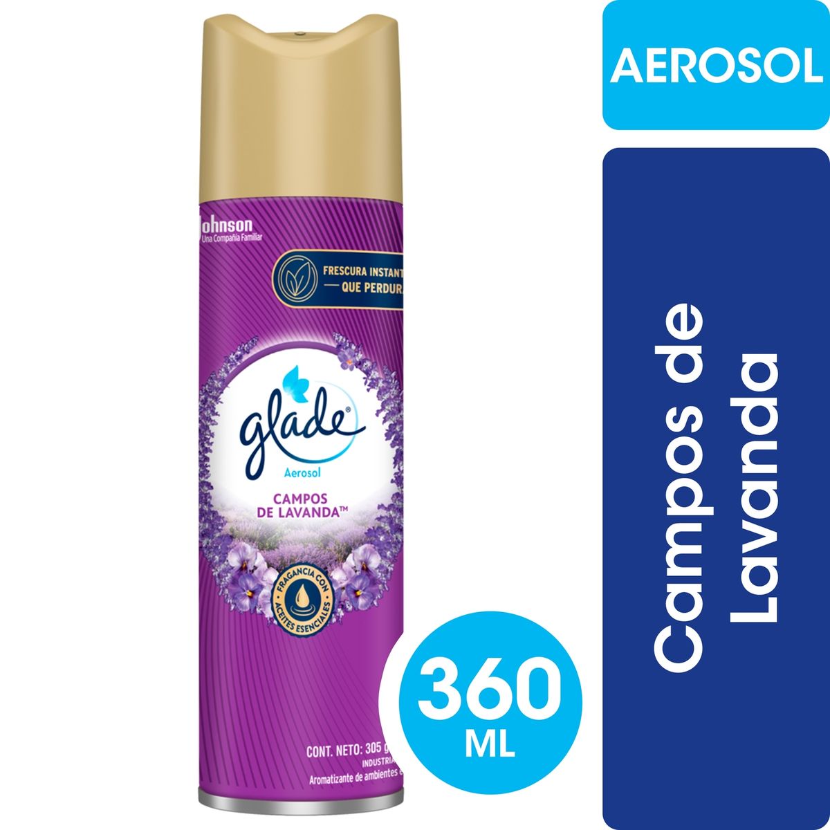 GLADE - Desodorante Aerosol Ambiental Glade Lavanda 360 ml
