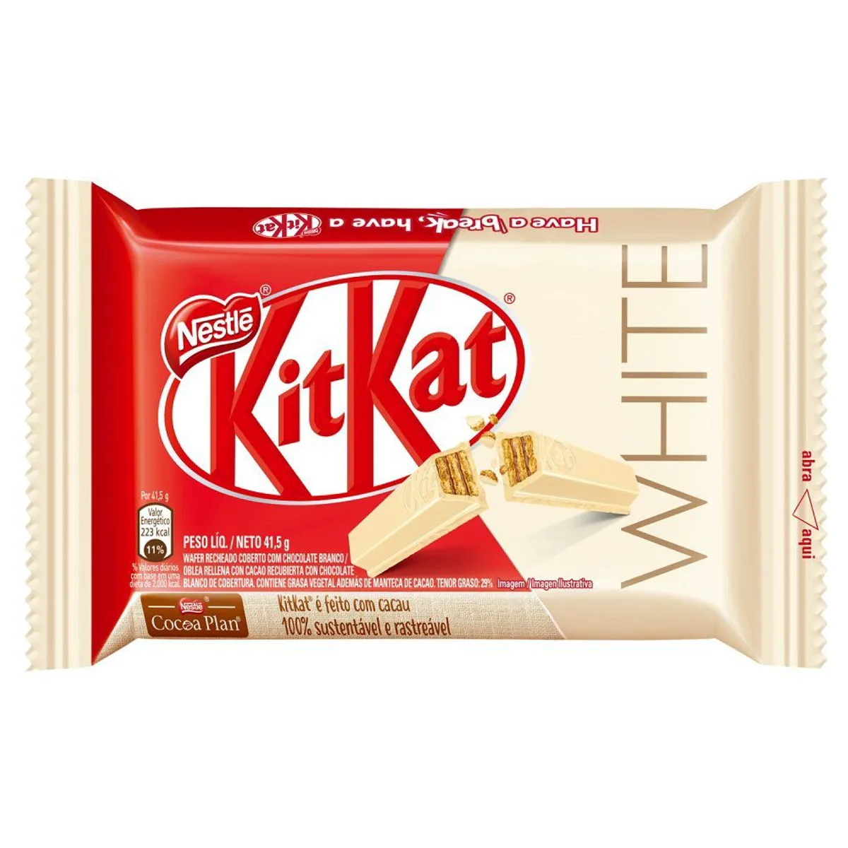 KIT KAT - CHOCOLATE KIT KAT BLANCO NESTLE 0.11 KL