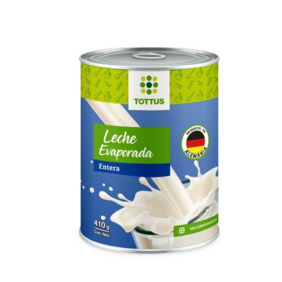 TOTTUS - Leche Evaporada Tottus 410 g