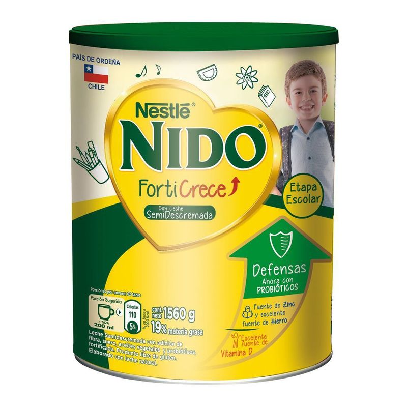 NIDO - Leche en Polvo Nido Forticrece Semidescremada 1560 g