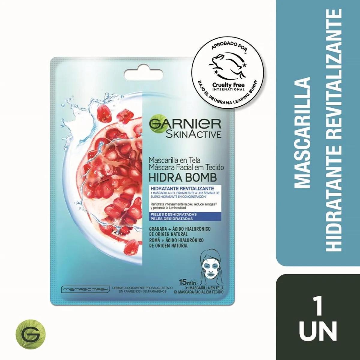 GARNIER - MASCARILLA GRANADA SKIN ACTIVE 0.036 KG