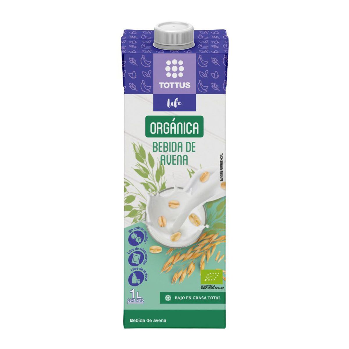 TOTTUS LIFE - Bebida de Avena Orgánica