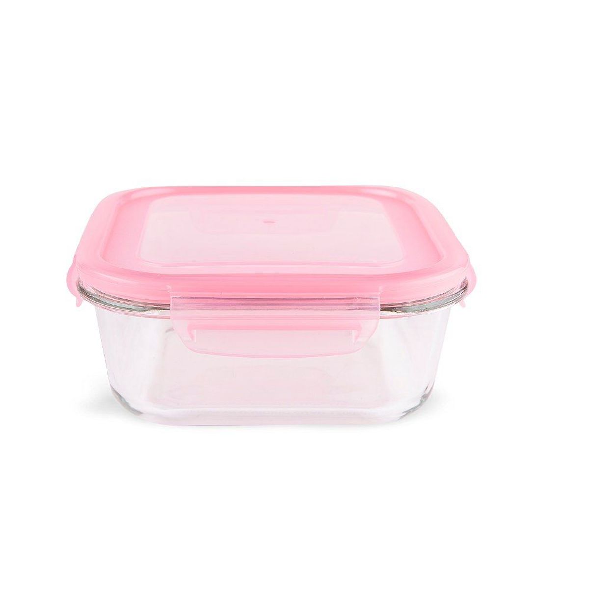 CASA JOVEN - HERMETICO VIDRIO CUAD 1100ML ROSA