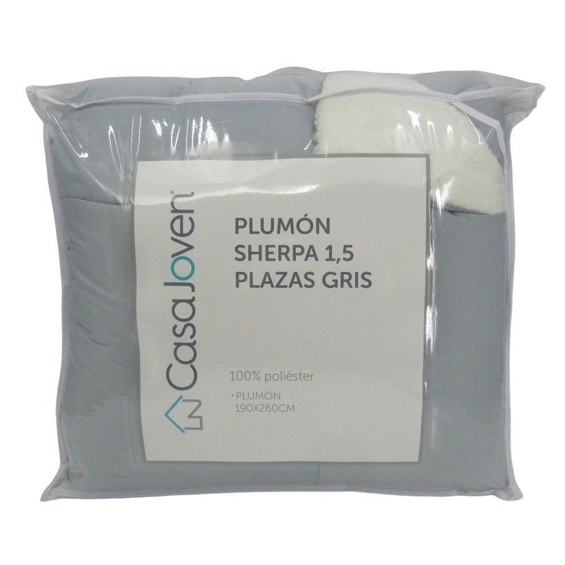 CASA JOVEN - Plumón Sherpa 1,5 Plazas Gris