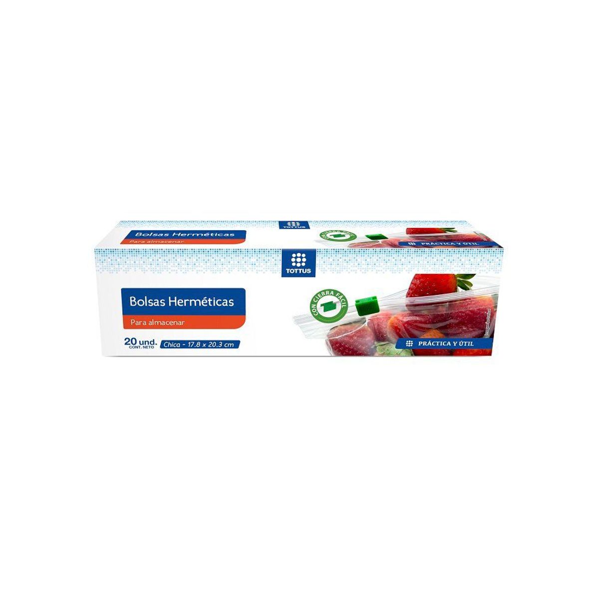 TOTTUS - BOLSAS CIERRE FACIL PEQUENAS TOTT 20 UND