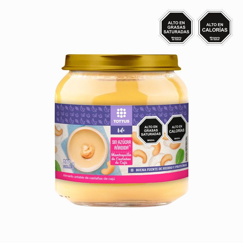 TOTTUS LIFE - MANTEQUILLA CASTANAS CAJU TOTTUS 200 G