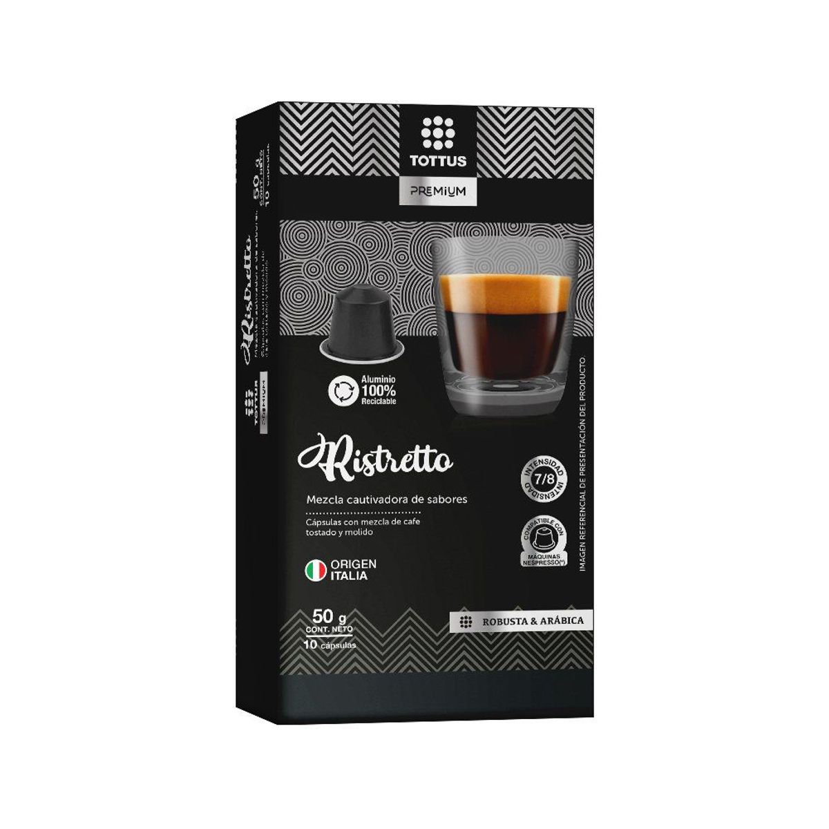 TOTTUS PREMIUM - Cápsula Café Ristretto