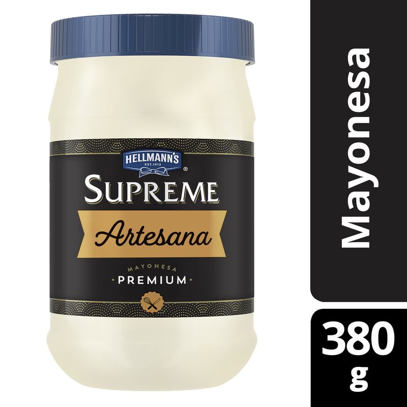 HELLMANN'S - Mayonesa Hellmanns Supreme Artesana Frasco 380 g