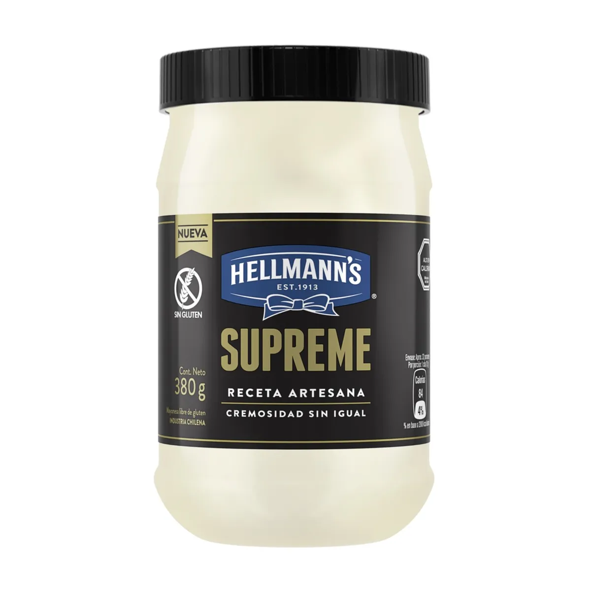 HELLMANN'S - Mayonesa Hellmanns Supreme Artesana Frasco 380 g