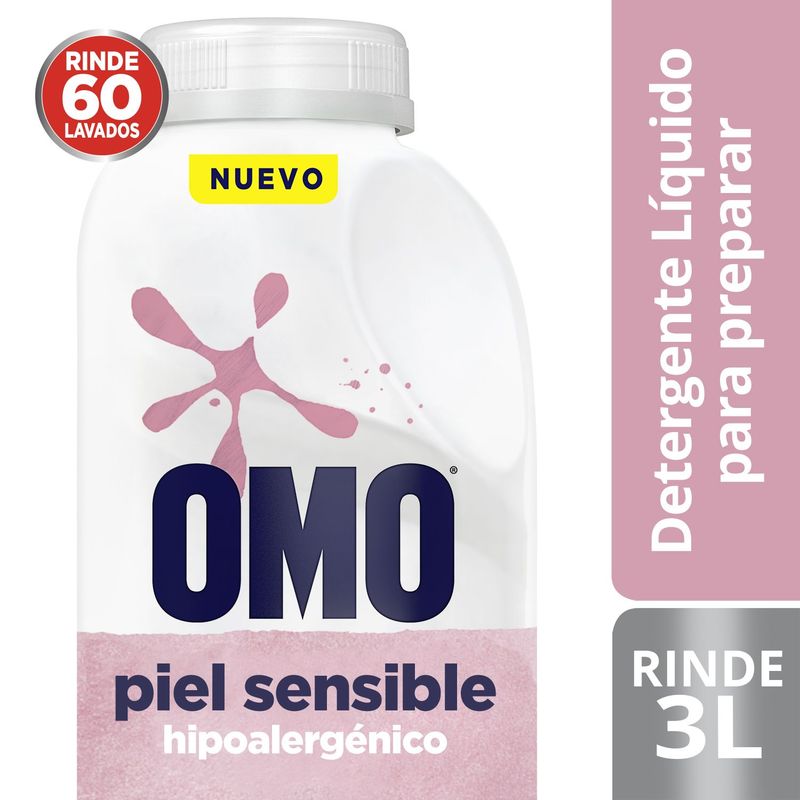 OMO - Detergente Líquido Omo para Diluir Piel Sensible 500 ml