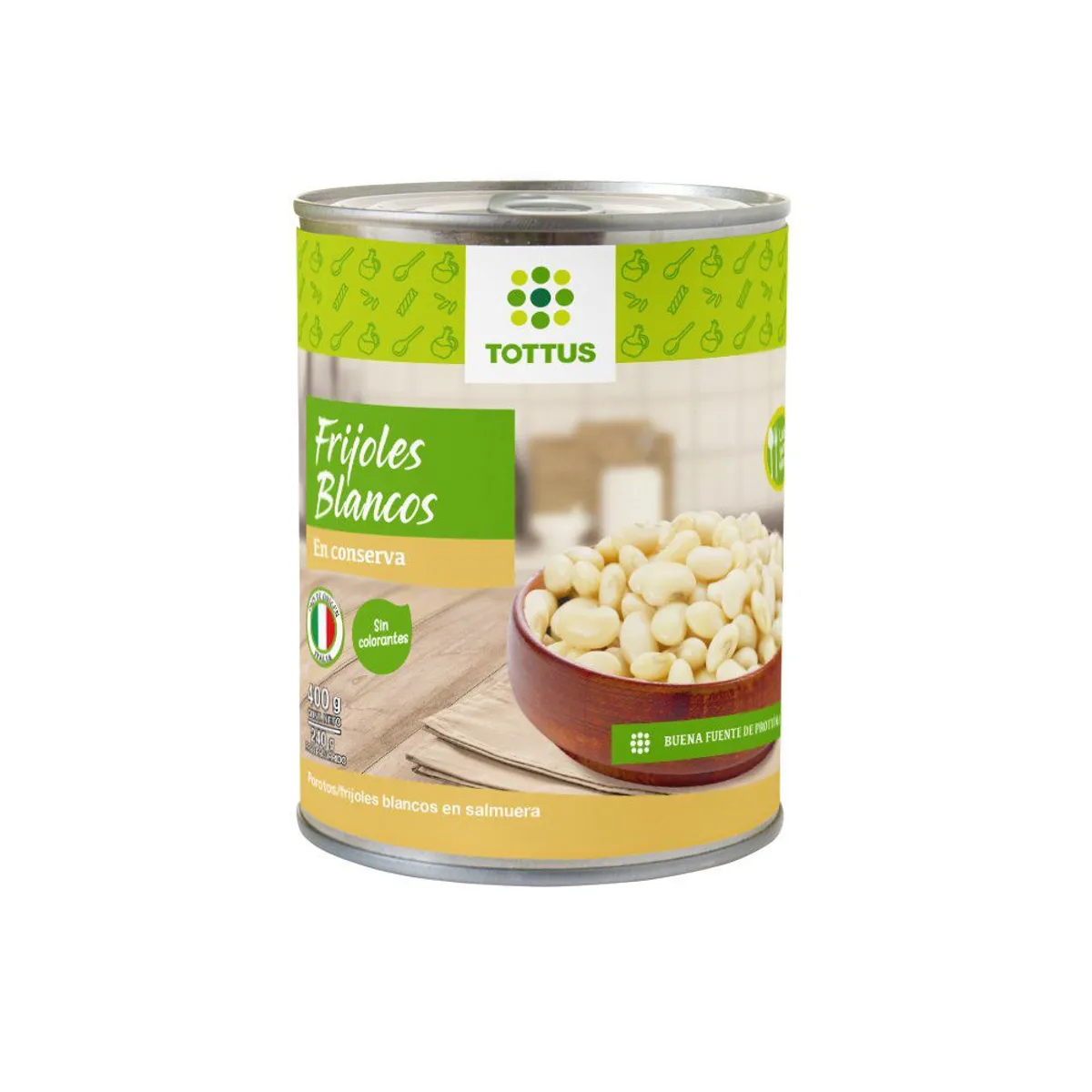 TOTTUS - Porotos Blancos Tottus 400 g