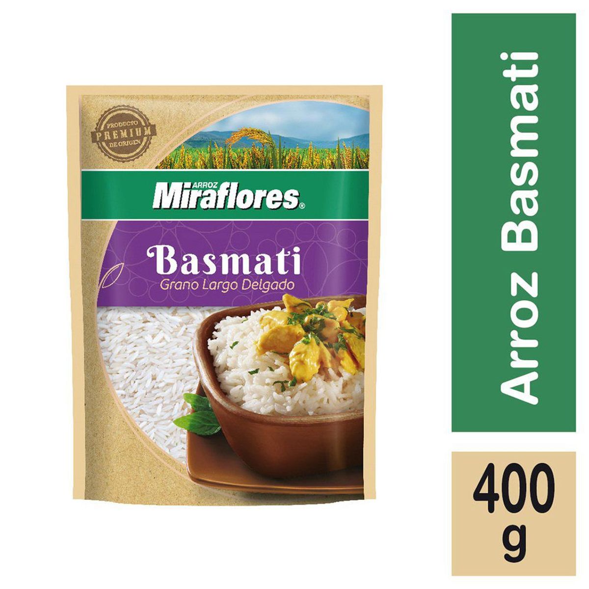 MIRAFLORES - ARROZ BASMATI MIRAFLORES 0.4 KL