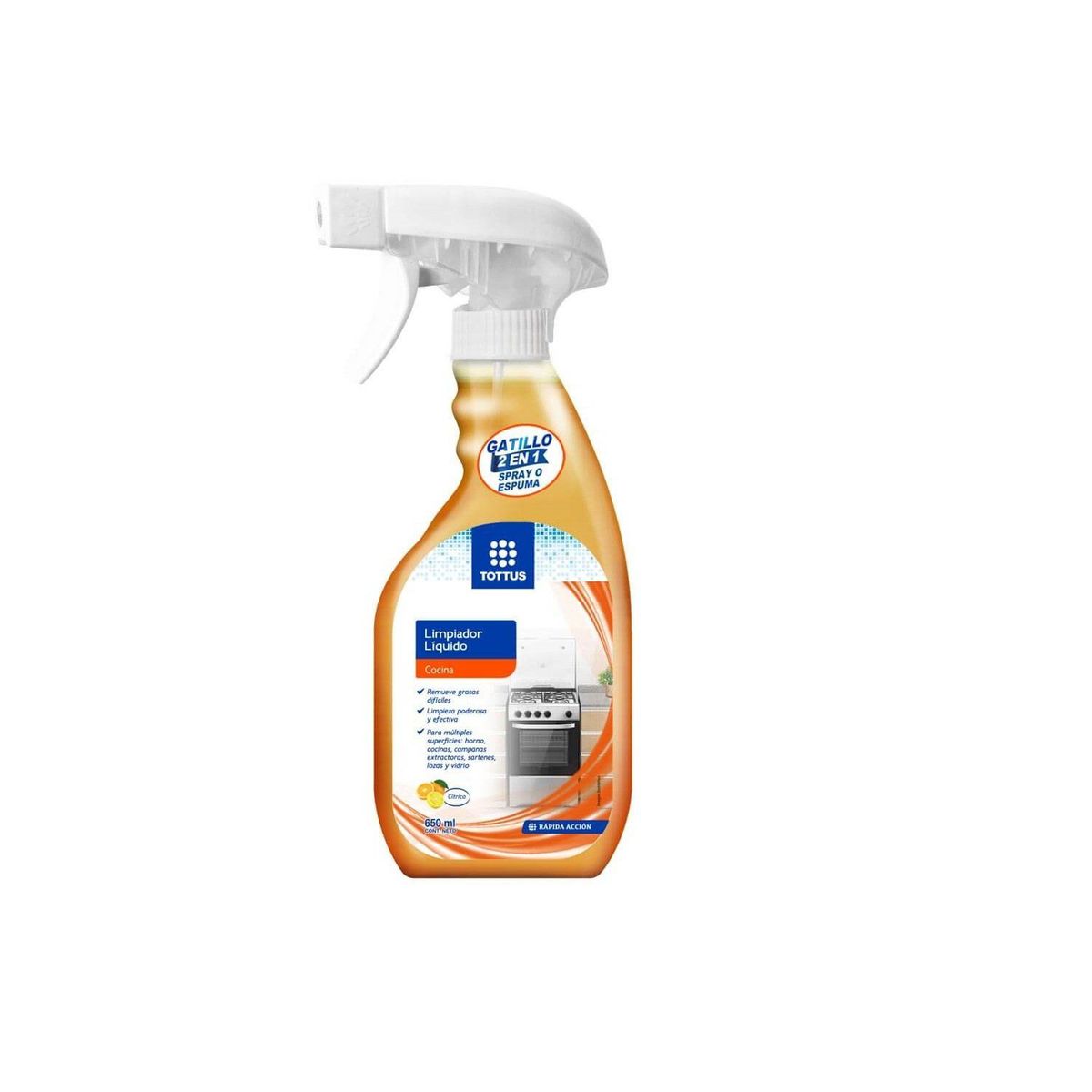 TOTTUS - Limpiador Líquido Cocina Botella