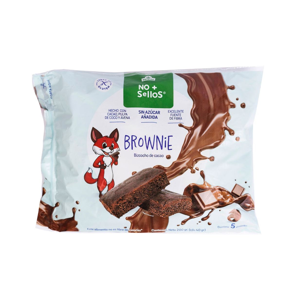 NUTRISA - BROWNIE SIN SELLOS NUTRISA 5 UND