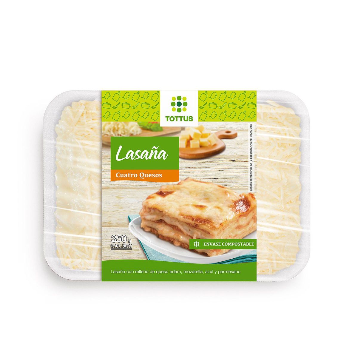 TOTTUS - Lasagna Cuatro Quesos