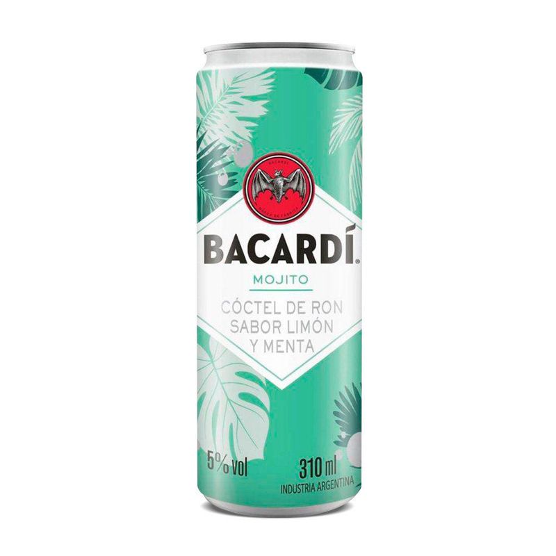 BACARDI - LATA RON BACARDI LIMON y MENTA 5G 310 CC