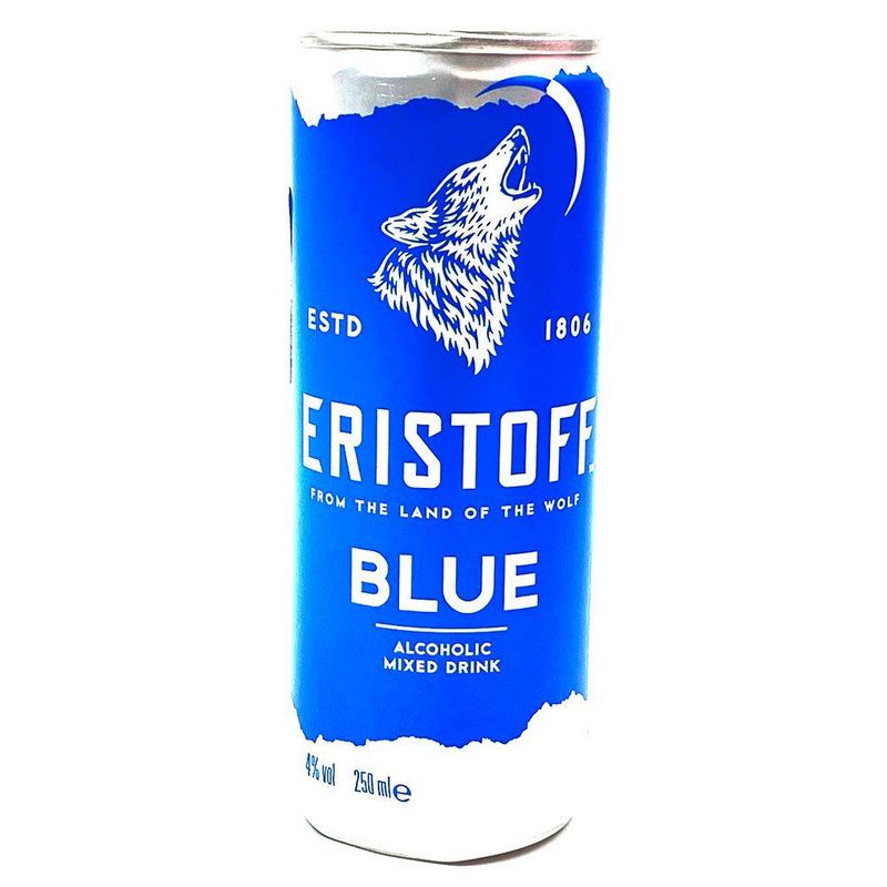 ERISTOFF - LATA VODKA BLUE ERISTOFF 4G 250 CC