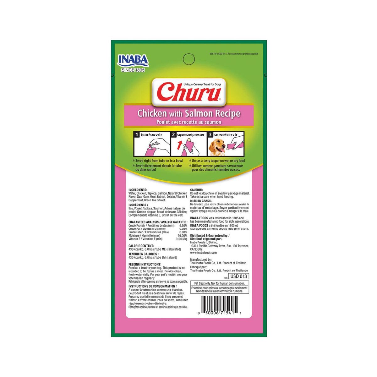 INABA - Snack Churu Salmón Perro
