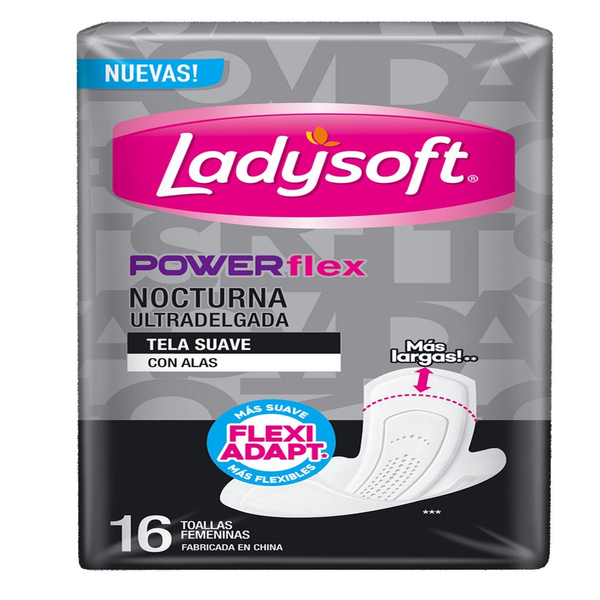 LADYSOFT - Toalla Higiénica Nocturna Ultradelgada