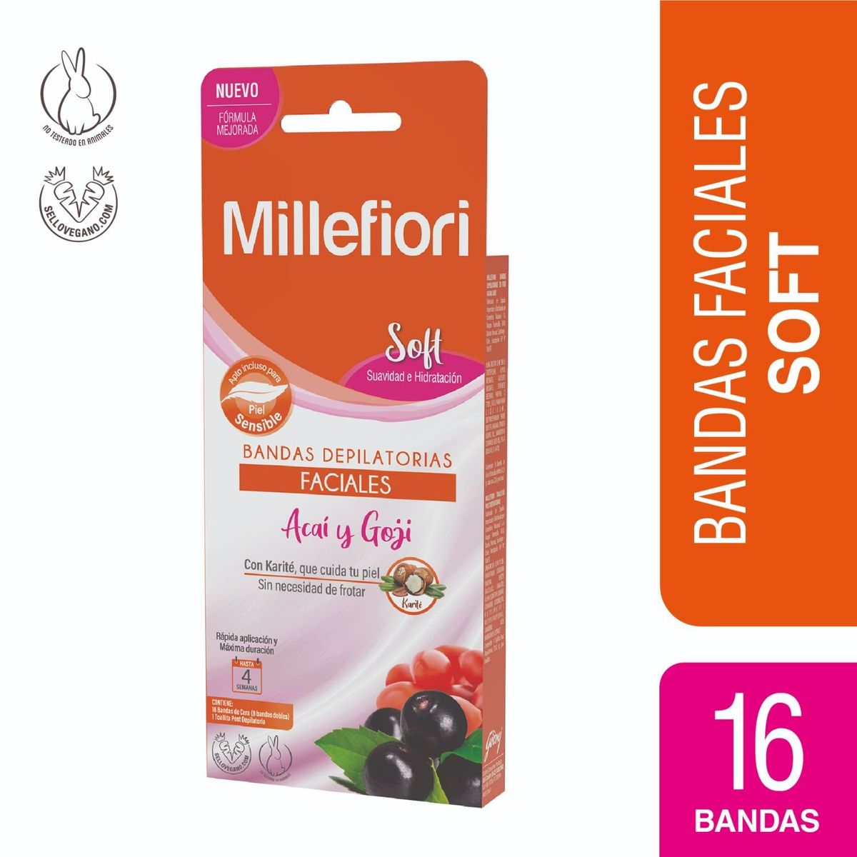 MILLEFIORI - BANDAS FACIAL SOFT MILLEFIORI 5.3GR GR