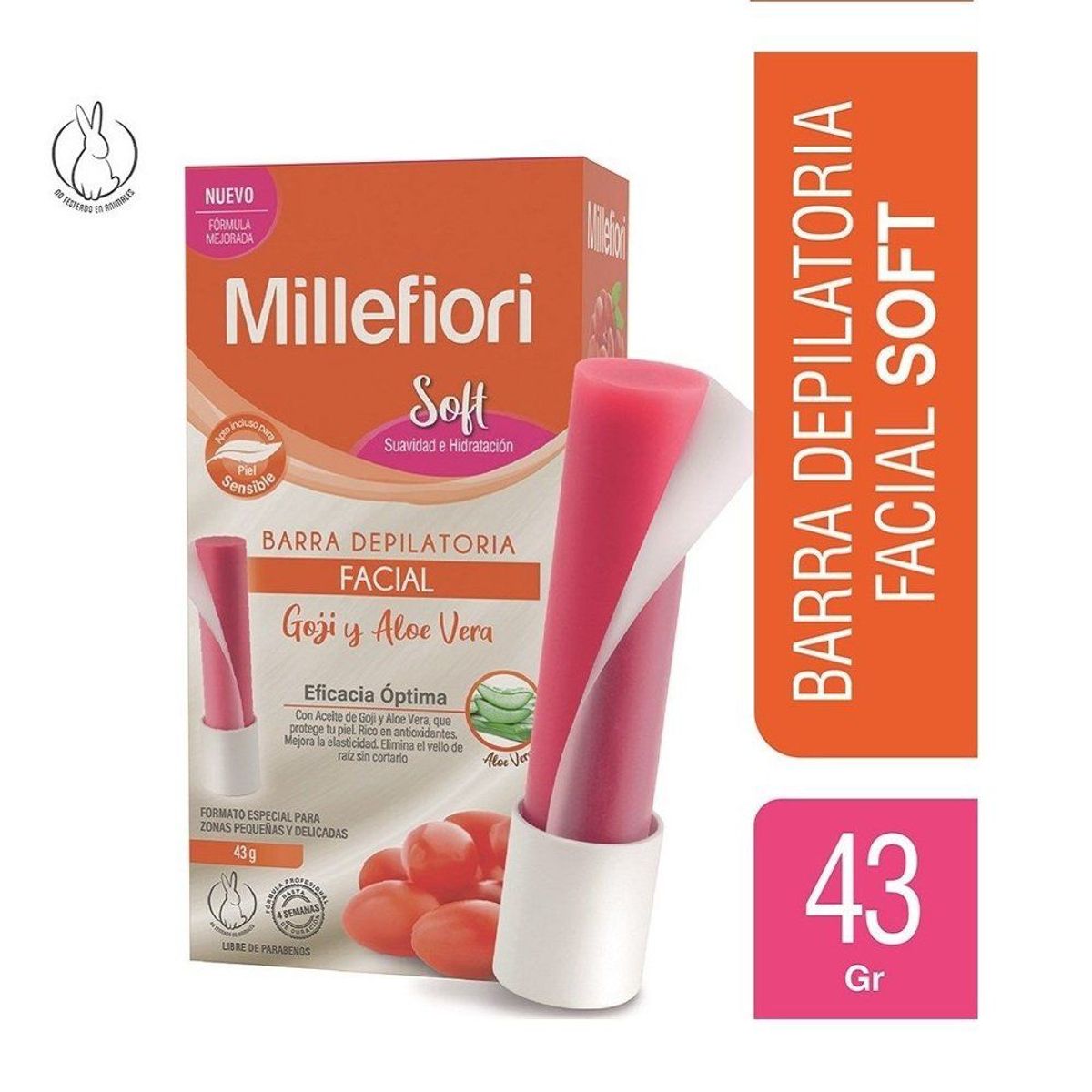 MILLEFIORI - BARRA FACIAL SOFT MILLEFIORI 43GR GR