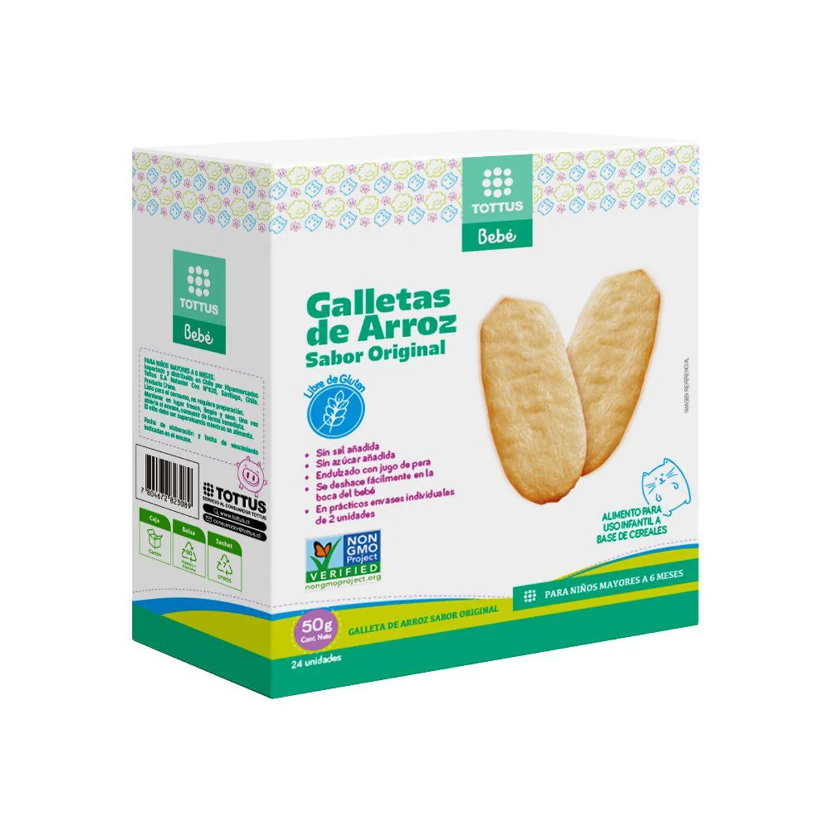 TOTTUS BEBE - Galleta Arroz Sabor Original