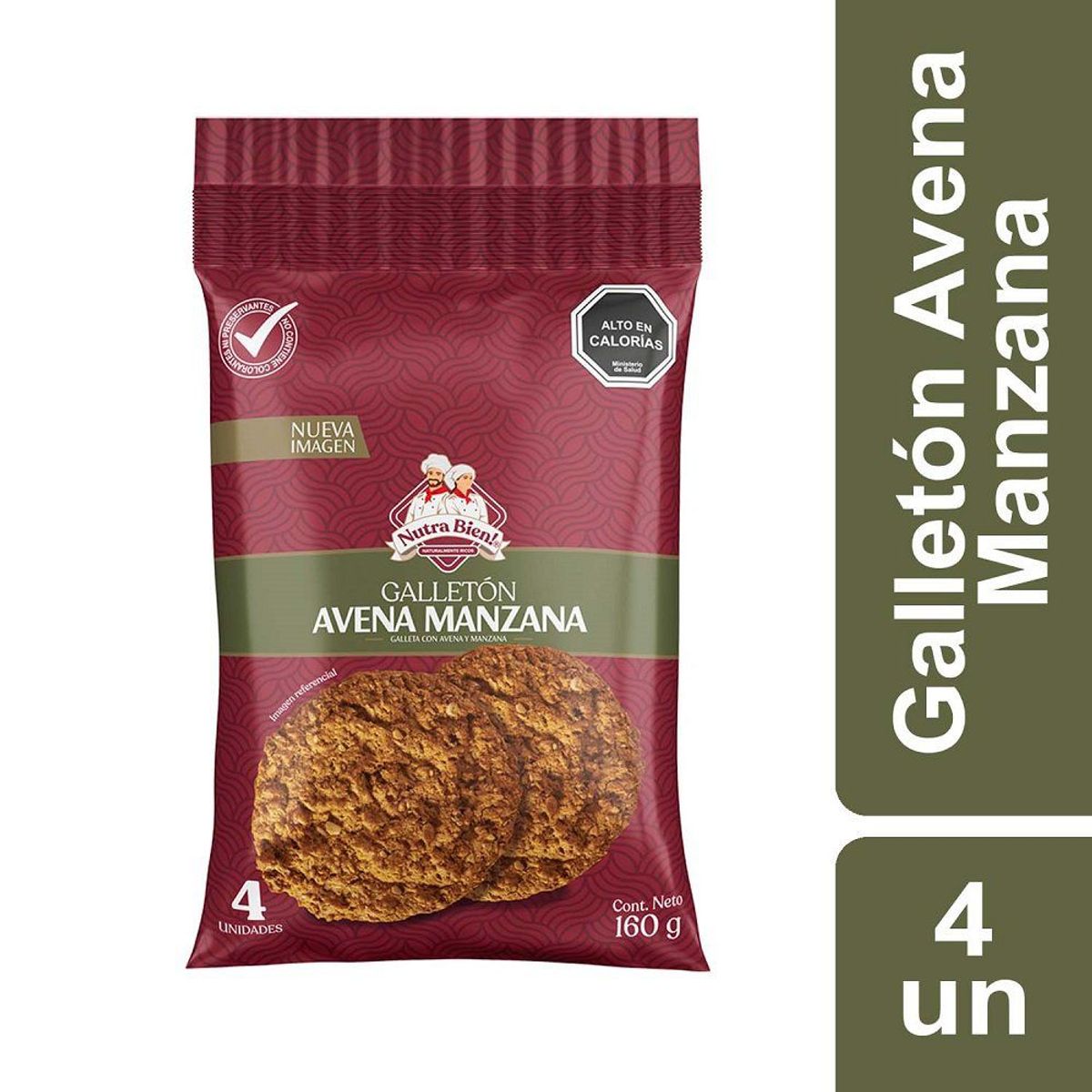 NUTRA BIEN - Galletón Avena Manzana