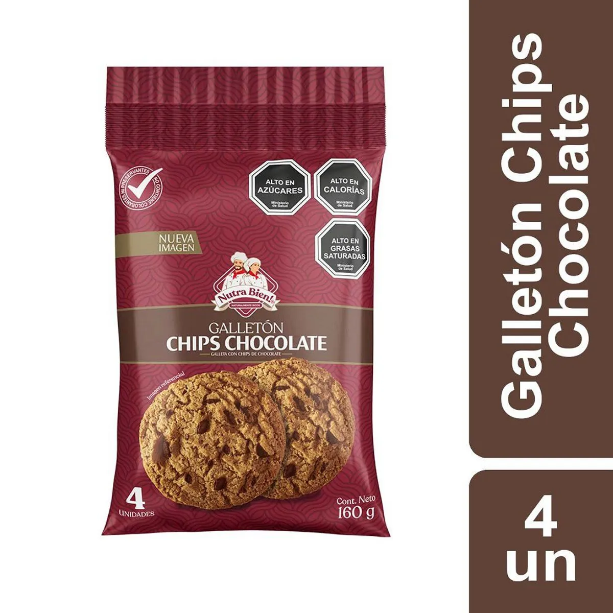 NUTRA BIEN - Galletón Chips de Chocolate