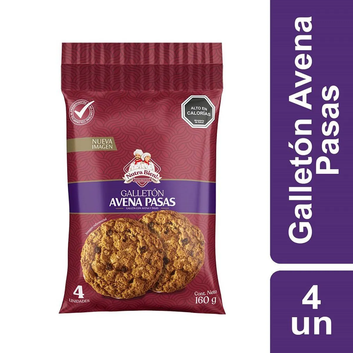 NUTRA BIEN - Galletón Avena Pasas