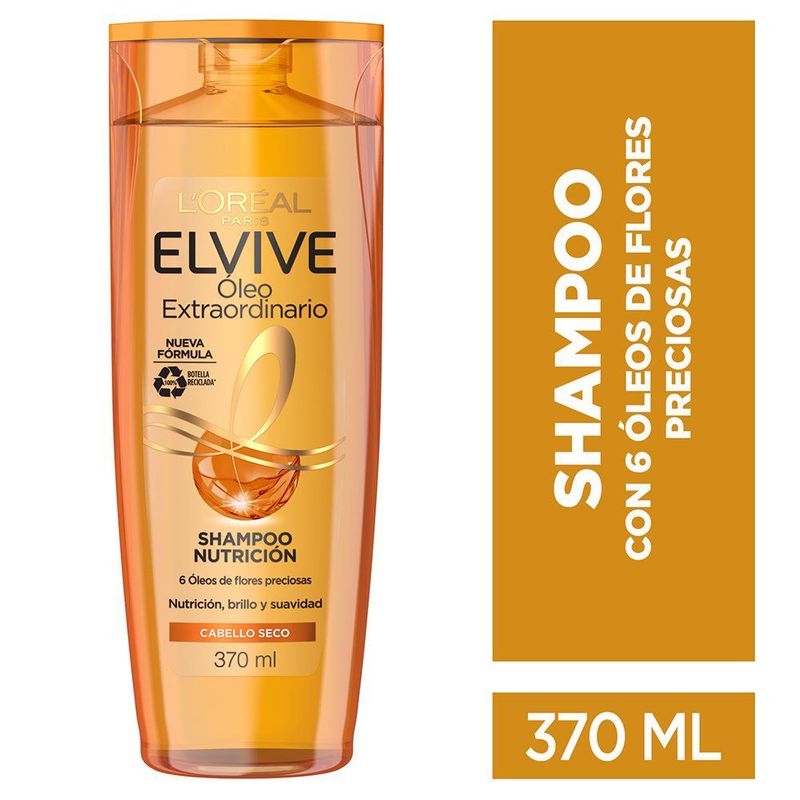 ELVIVE - Shampoo Óleo Extraordinario Nutrición Elvive 370 ml