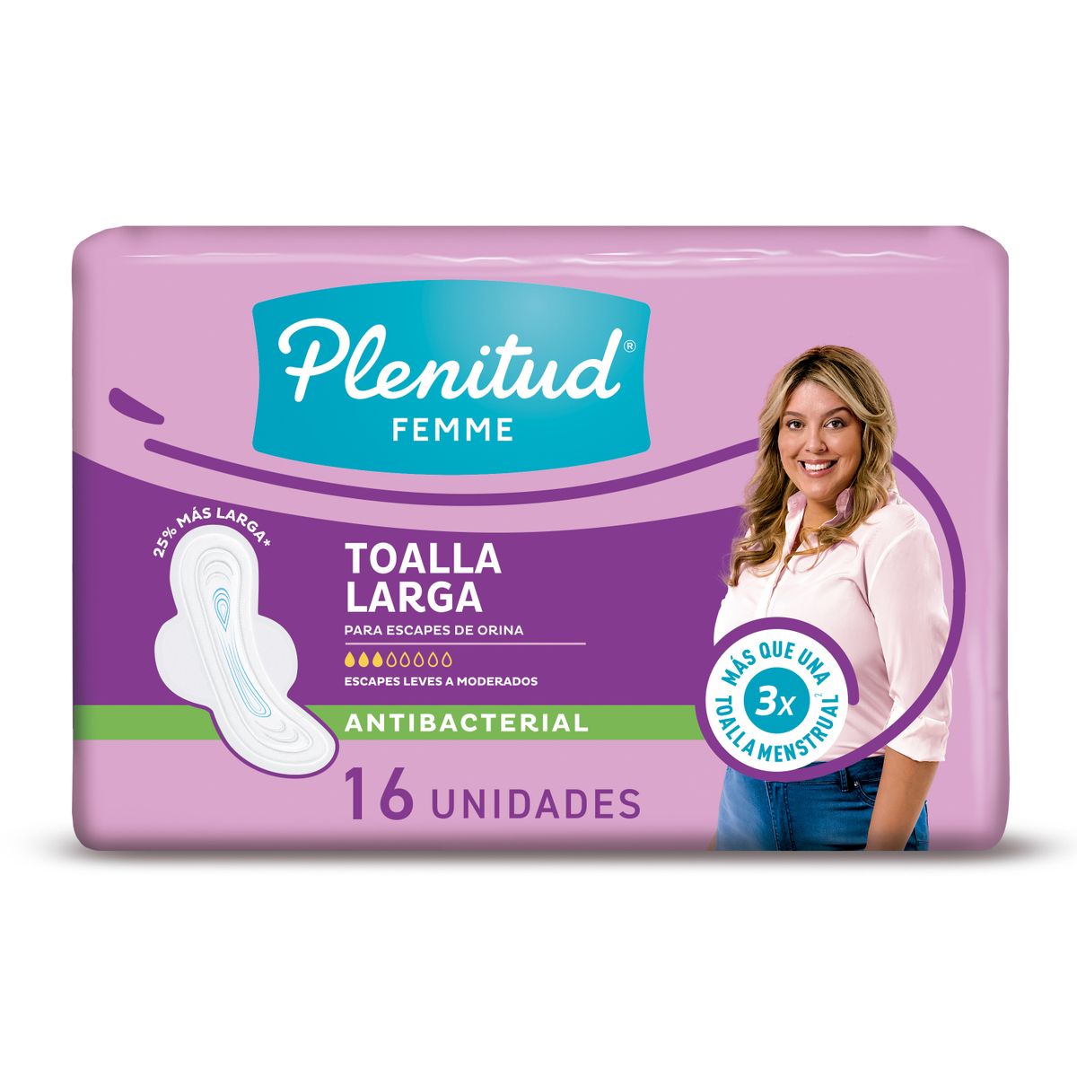 PLENITUD - Toalla Femenina Antibacterial