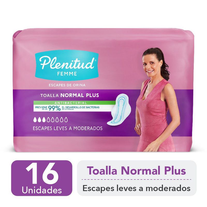 PLENITUD - Toalla Femenina Antibacterial