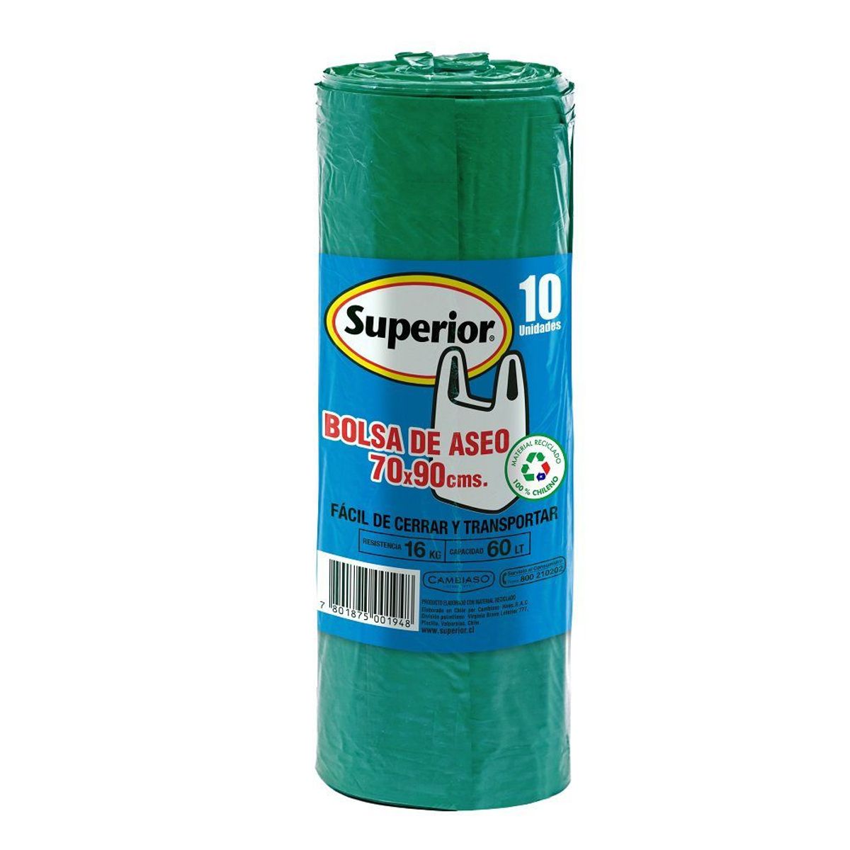 SUPERIOR - Bolsa de Basura Superior Mediana 70 x 90 cms