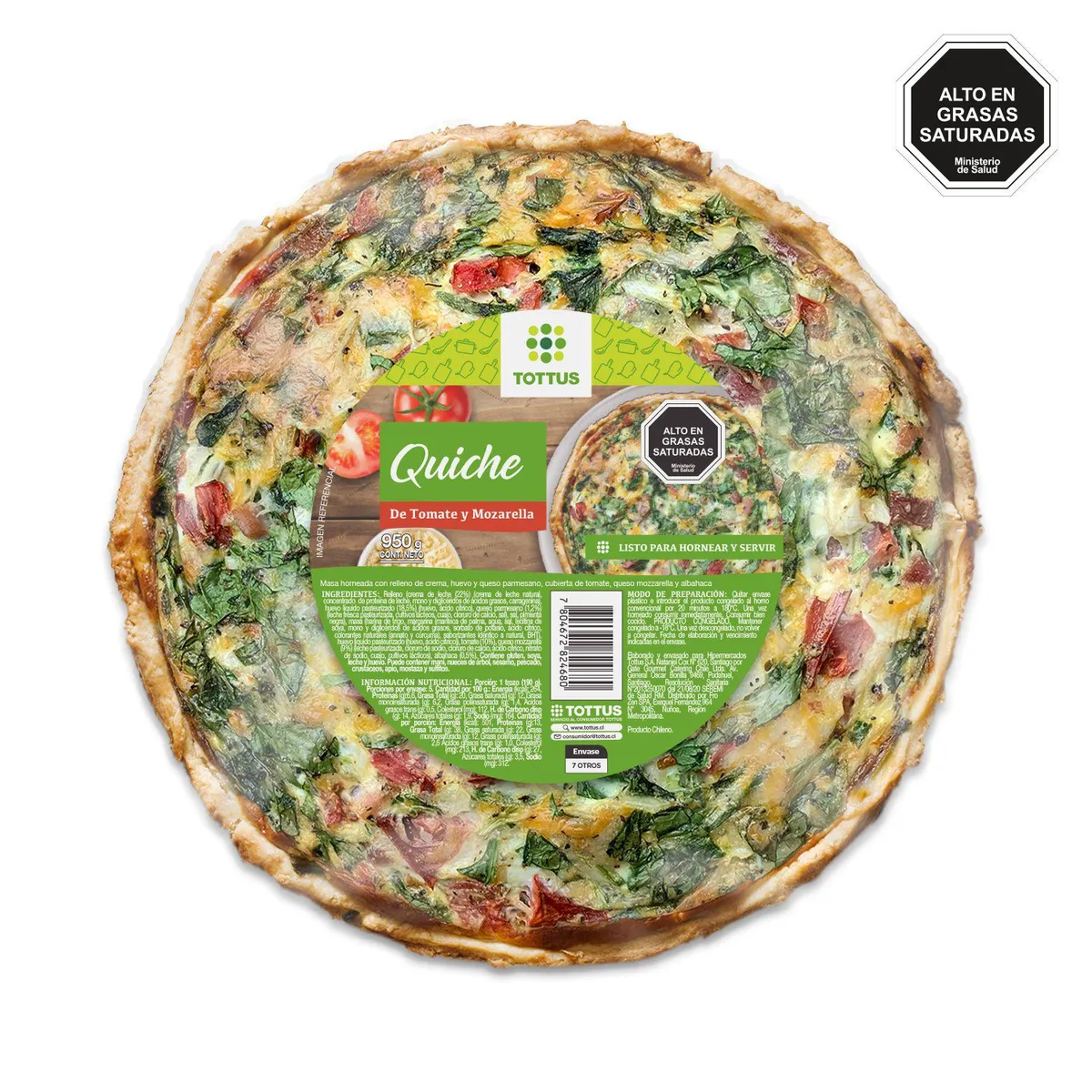 TOTTUS - Quiche Tomate Mozzarella