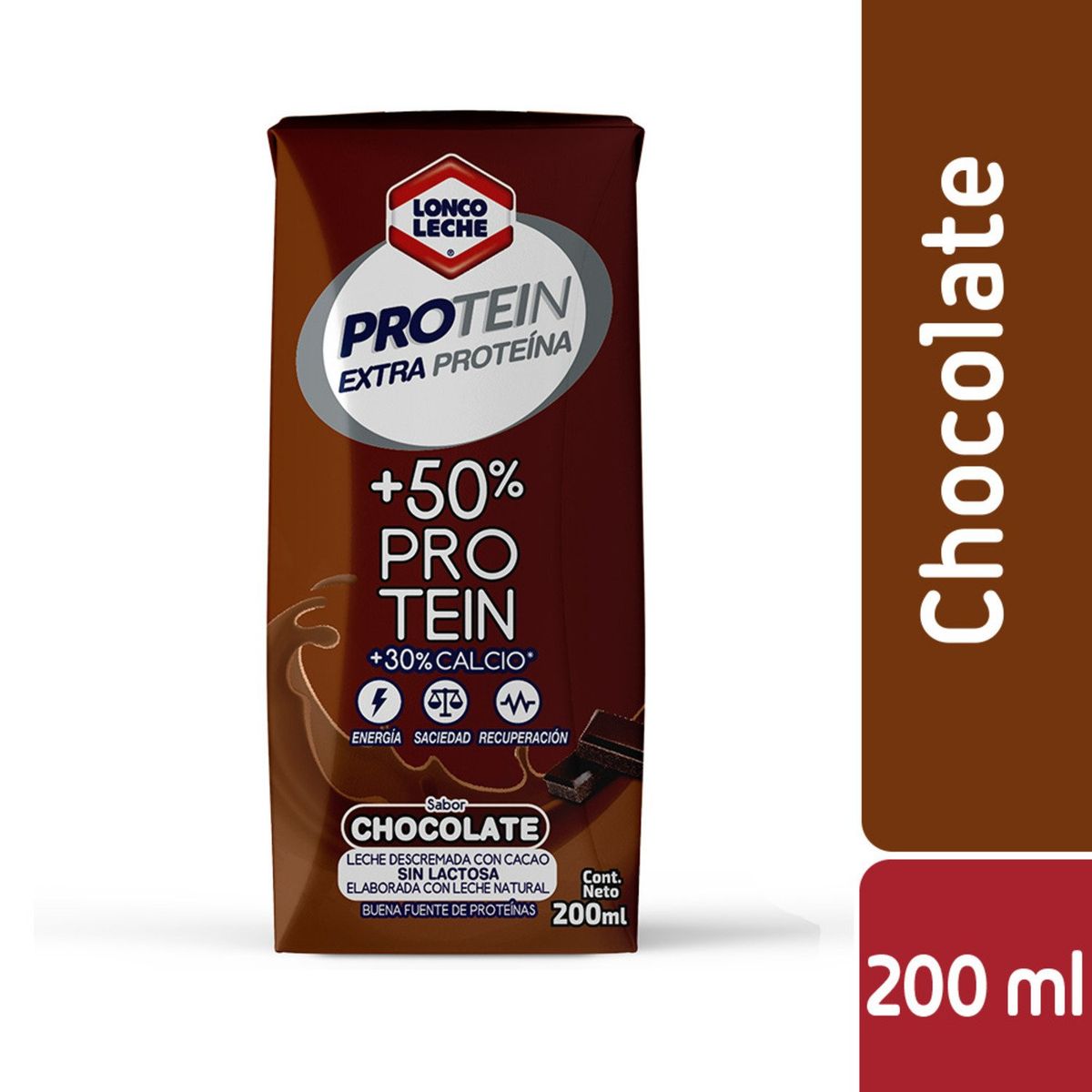 LONCOLECHE - Leche Descremada Protein+ Sabor Chocolate